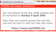 wyd2008.org - neue Website