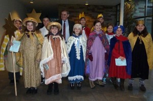 Bei Ministerpräsident Peter Müller in der Staatskanzlei