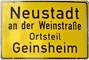 Ortschschild Geinsheim